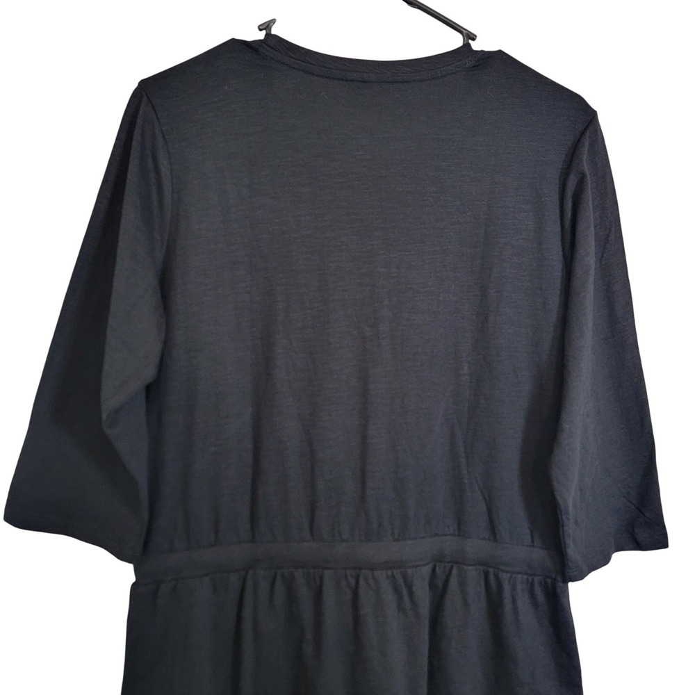Pact Organic Cotton Relaxed Slub Weekend T-shirt Dress Vacation Casual Medium - Picture 12 of 14